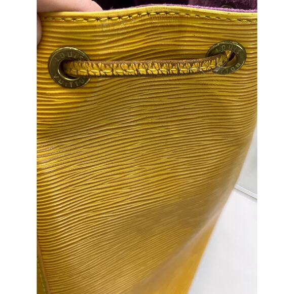 Louis Vuitton Noé Epi Cipango Gold Bucket Bag Shoulder Purse 1994 France - Picture 15 of 16